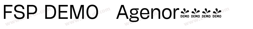 FSP DEMO   Agenor字体转换